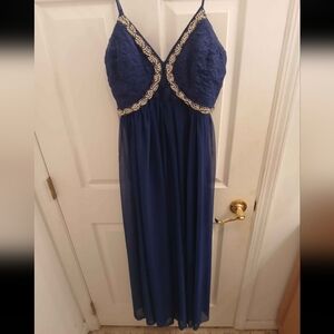 Elegant Blue Evening Dress